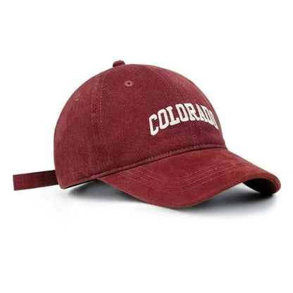 Unisex Colorado Letter Embroidery Baseball Caps Spring Autumn