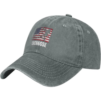 Lacrosse American Flag Washed Baseball Cap