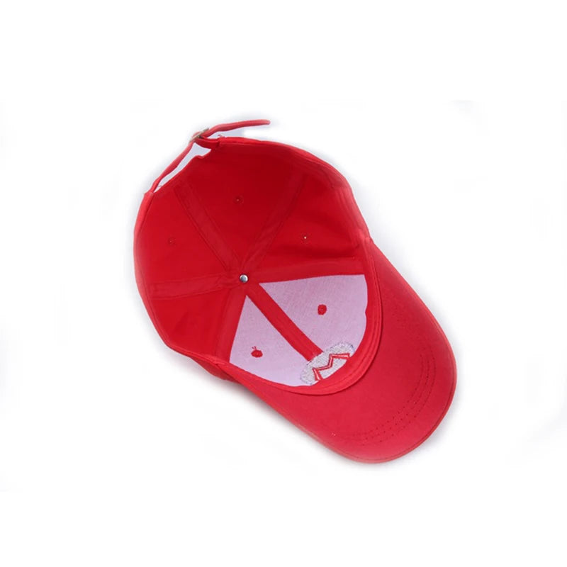 Anime Super Luigi Bros Letter M Embroidery Baseball Cap Fashion Women Men Outdoor Sport Sun Hat Adjustable