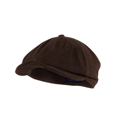 Japanese Street Corduroy Progressive Hat Women's Autumn Beret Painter Hat