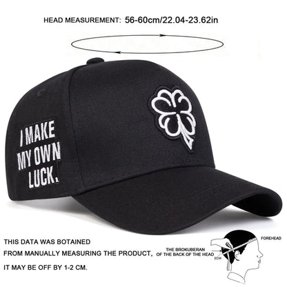 Unisex Clover Embroidery Baseball Net Caps Spring and Summer