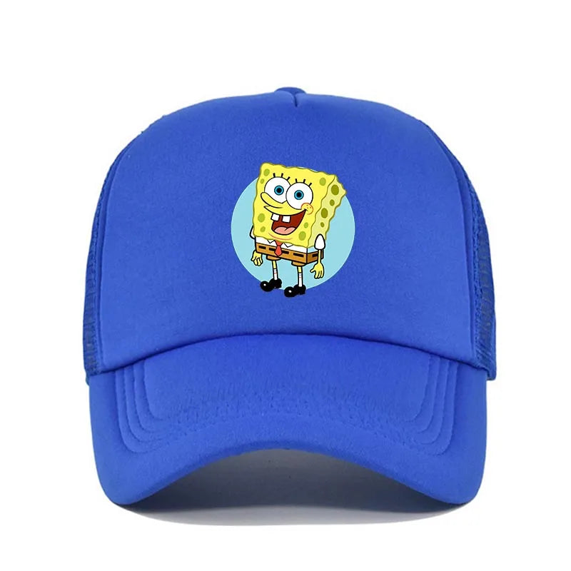 Fashion Cute SpongeBobs Print Baseball Cap Cartoon Men Women Summer