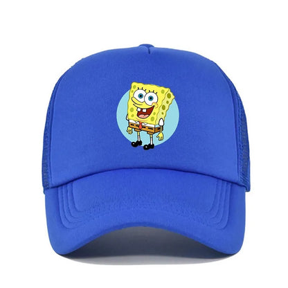 Fashion Cute SpongeBobs Print Baseball Cap Cartoon Men Women Summer