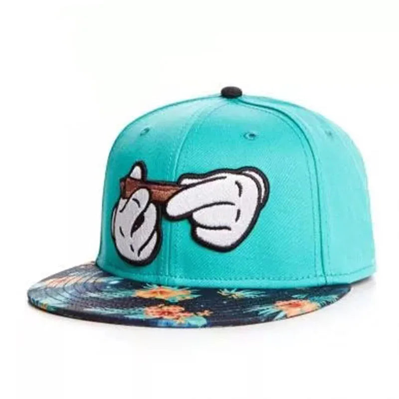 Pizza Cap Hip Hop Snapback Hat for Men Women Adult Outdoor Casual Baseball Cap