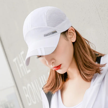 Quick Dry Men Baseball Cap For Sports Cool Mesh Summer Women Sun Hat