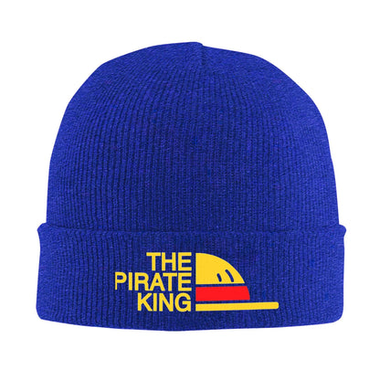 The Pirate King One Piece Hat Autumn Winter Skullies Beanies Warm Monkey D Luffy Caps A