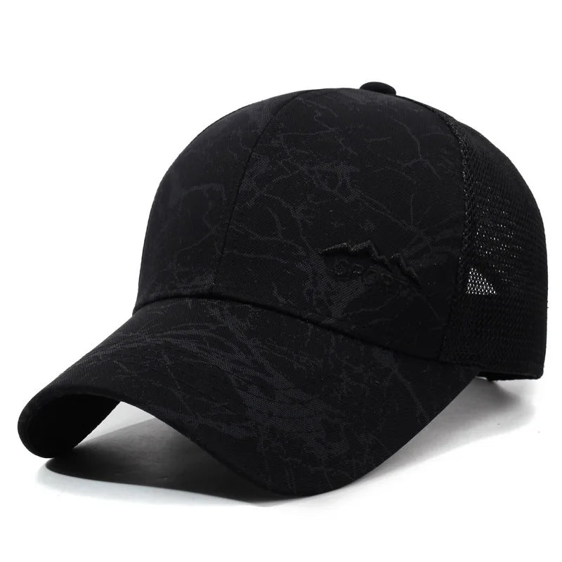 Summer Men's Sun Hat Mesh Back Baseball Cap