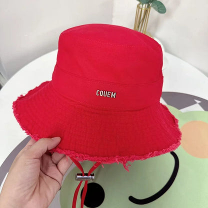 Drawstring Vacation Sun Protection Fashion Versatile Fisherman Hats