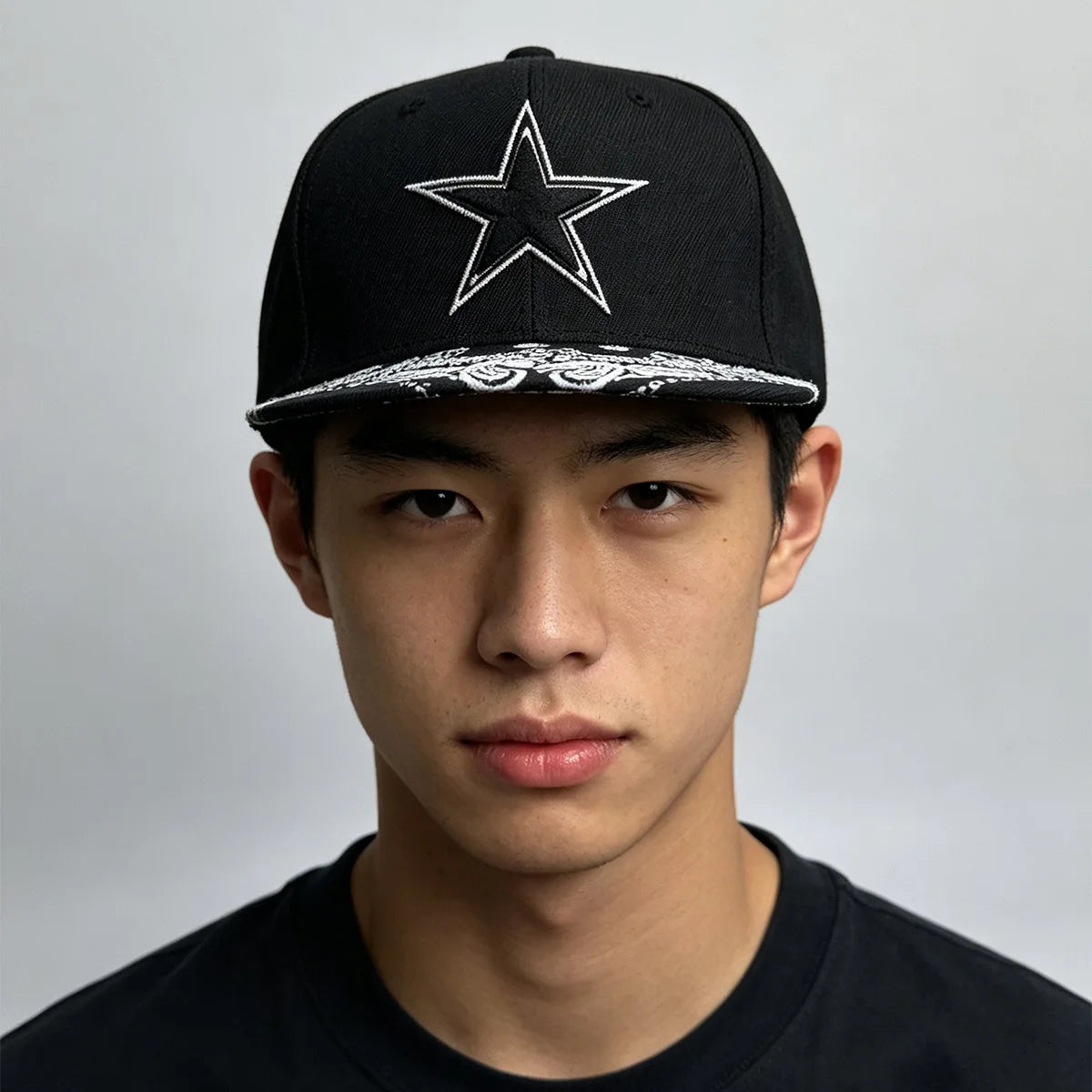 Hip-hop Pentagram Embroidery Baseball Hats Men Women