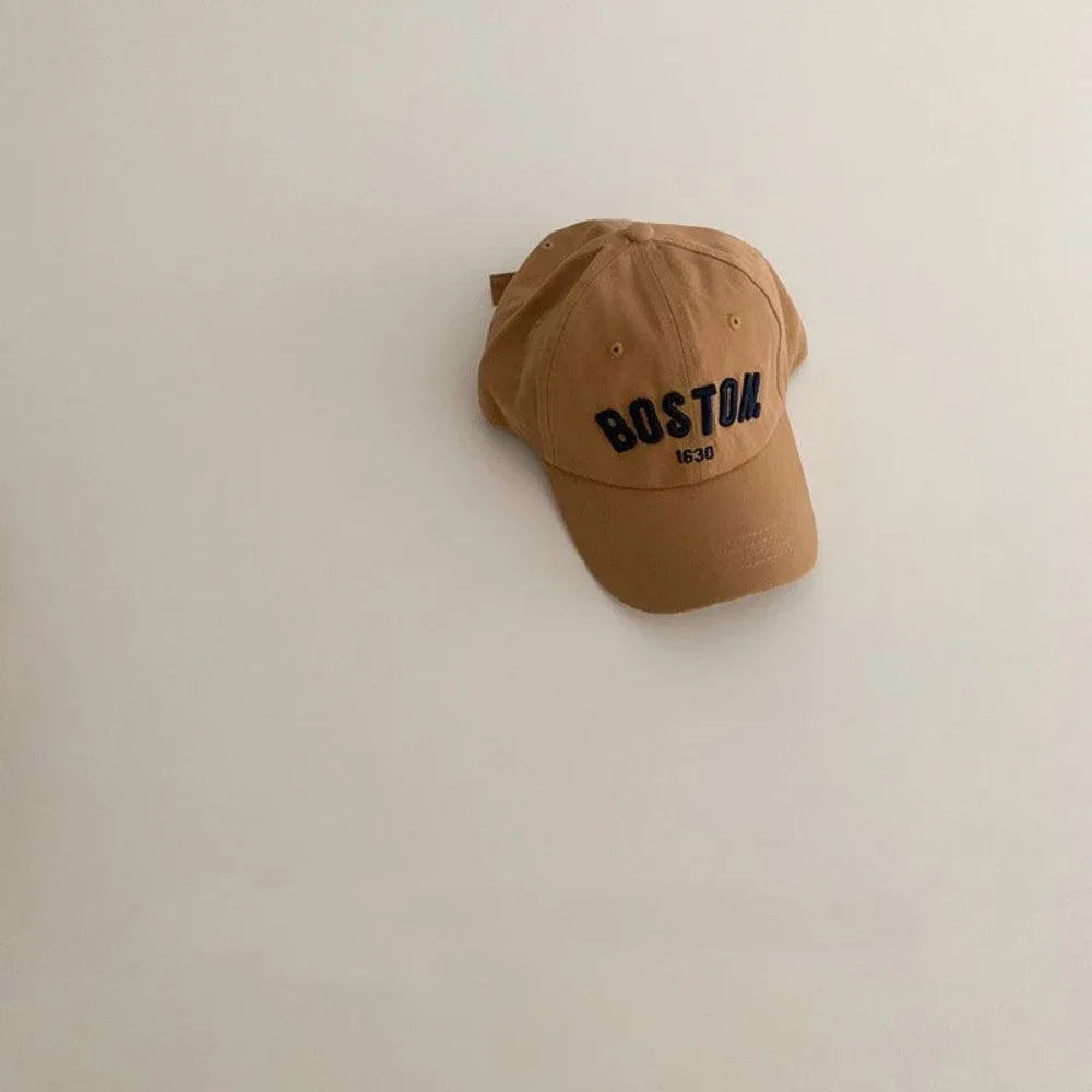 Solid Letter Kids Baseball Cap Embroidery Children Girls Boys Sun Hat