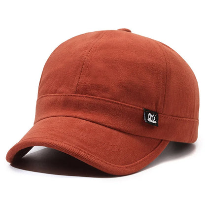 Short Brim Baseball Cap Korean Style Fashion Simple Duckbill Hat