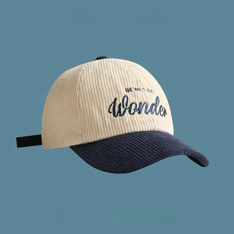 Embroidery Color Block Baseball Cap Inspirational Quote Dad Hat