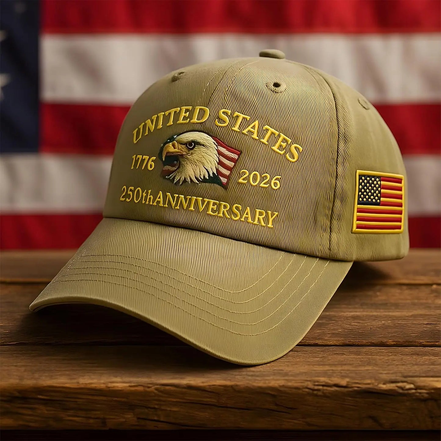 United States 250th Anniversary Baseball Cap - Eagle & Liberty Design