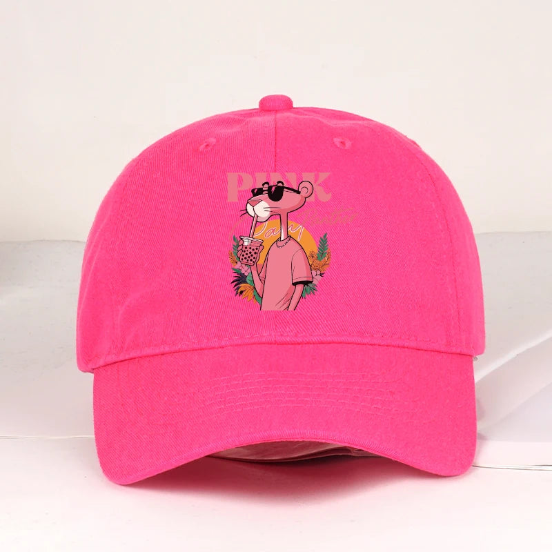 Cute Pink Leopard Print Baseball Cap