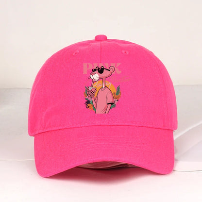 Cute Pink Leopard Print Baseball Cap