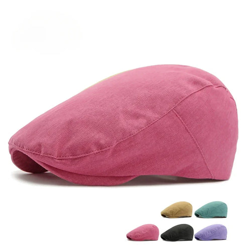 New Spring Candy Color Berets Caps For Women British