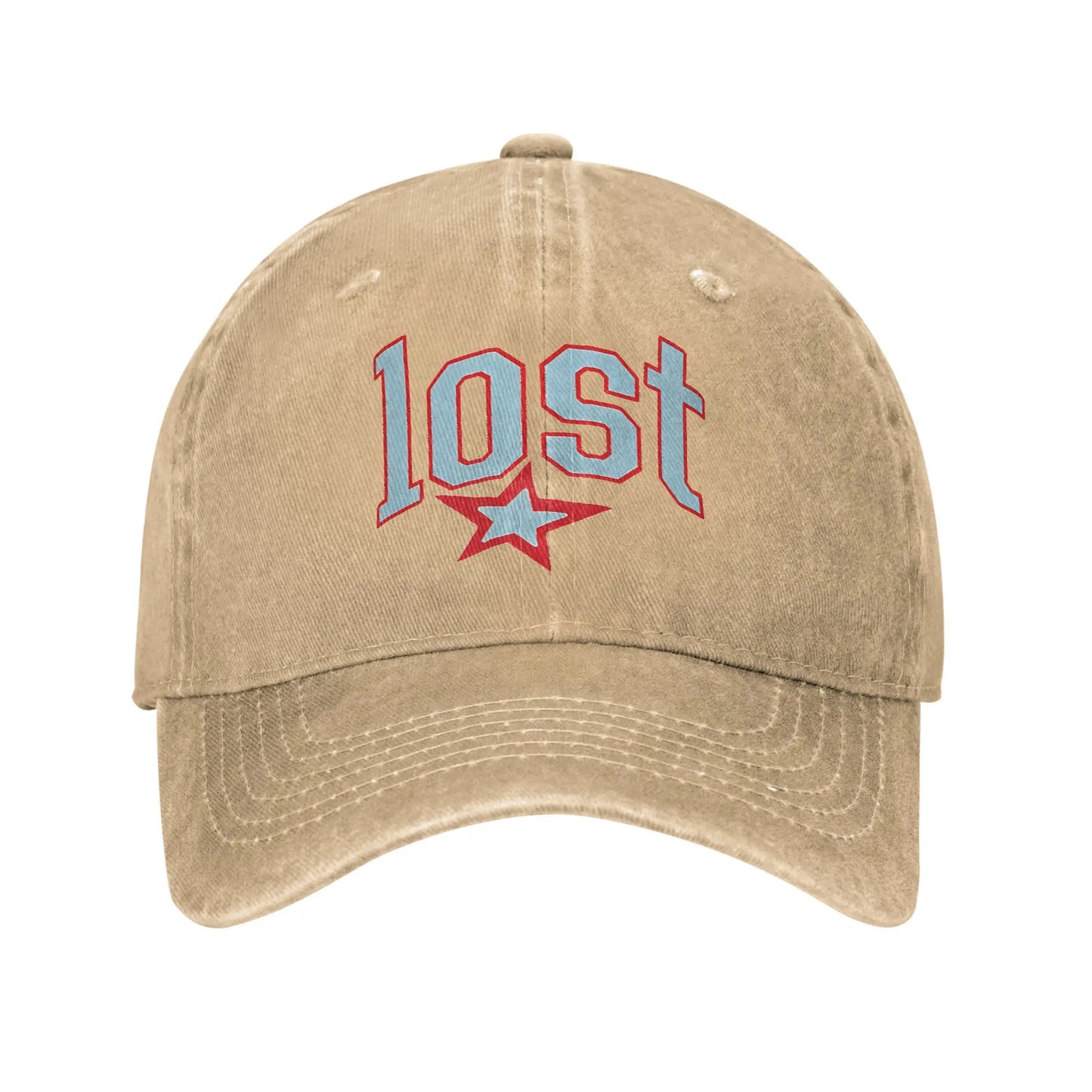 Lost Americana Rapper Baseball Cap Vintage Distressed Cotton