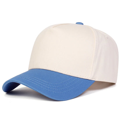 Unisex Light Panel Color Blocked Baseball Caps Spring Autumn