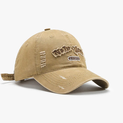 New Fashion Korean Baseball Cap Embroidery Travel Sun Hat