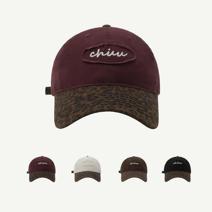 Vintage Adjustable Leopard Baseball Hat