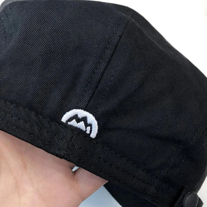 Casual Embroidered Cotton Beret Hat - Vintage Soft Reversible Newsboy Flat Cap
