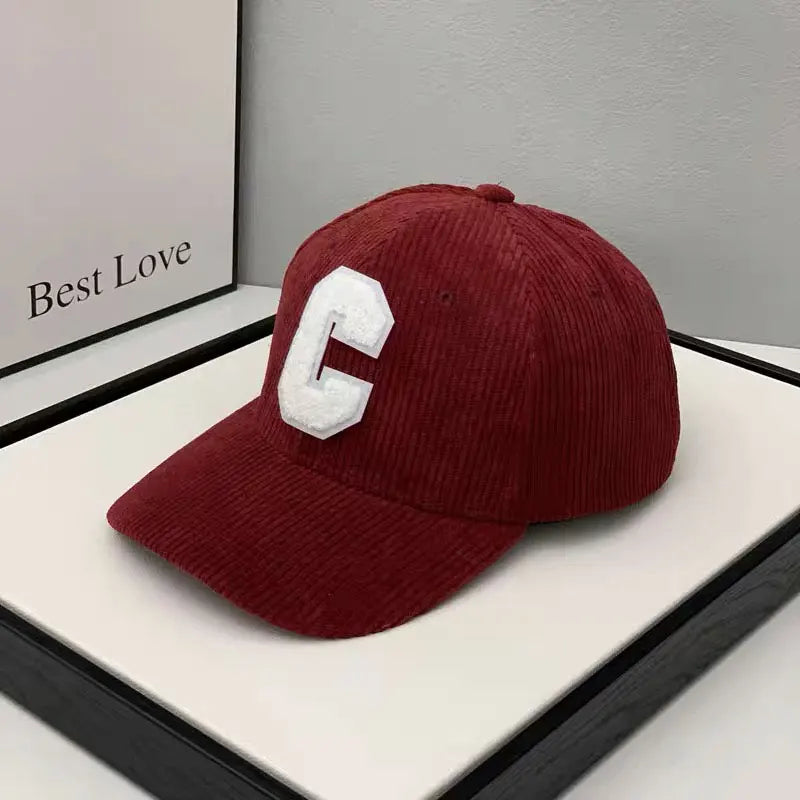 Fashion Baseball Cap Corduroy Fishing Trucker Cap