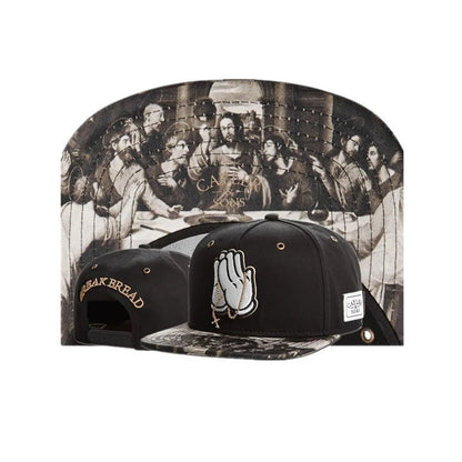 Personality Fashionable Adult Hip-hop Cap Flat-brimmed Cap Basketball Snapback Cap