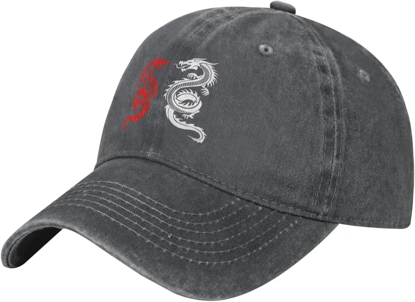 Yin Yang Dragon Baseball Cap