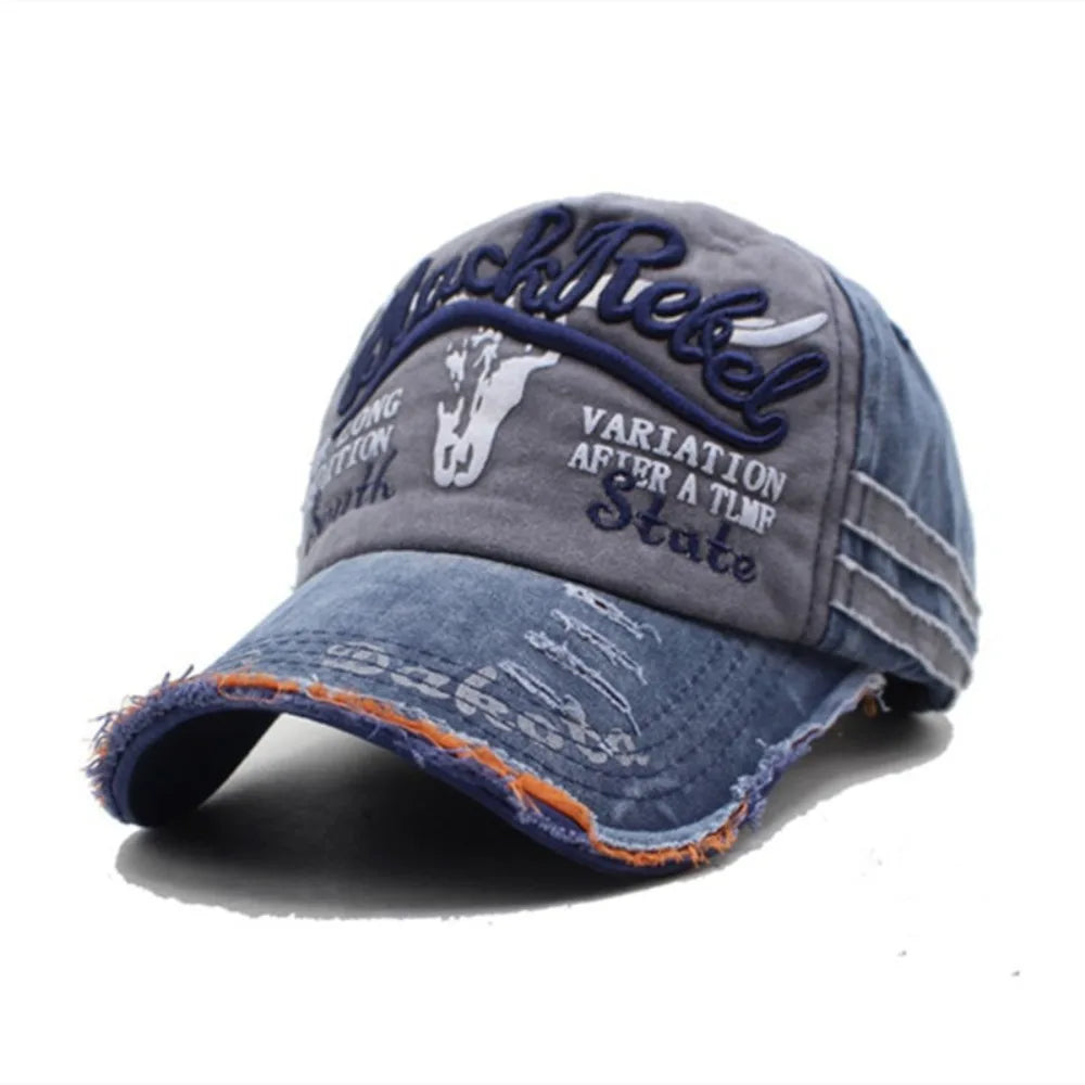 Cow Head Pattern Letter Embroidery Baseball Cap
