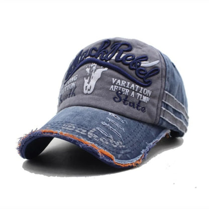 Cow Head Pattern Letter Embroidery Baseball Cap