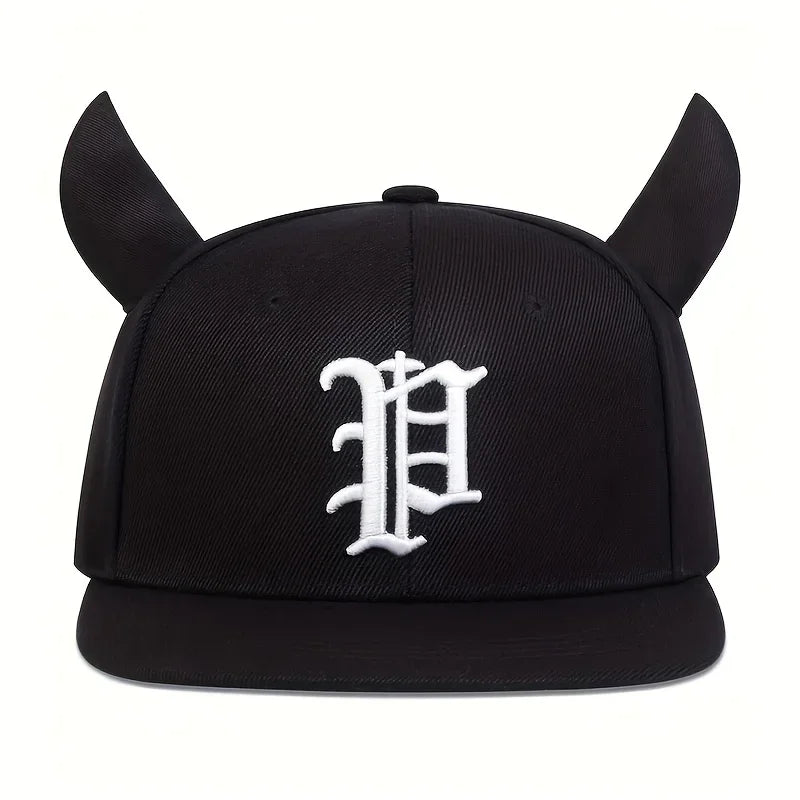 Fashion Hip Hop Baseball Cap P Letter Embroidery Hip Hop Cap