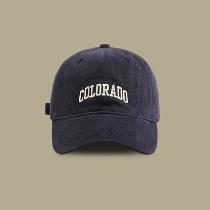 New Colorado Letter Embroidered Baseball Hat Adjustable
