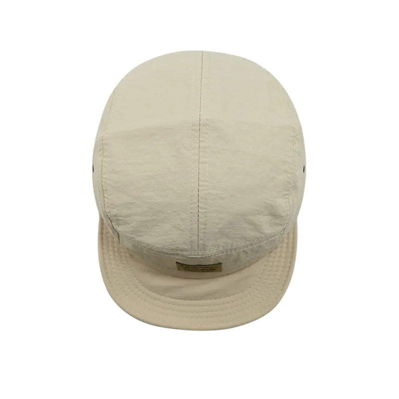 Fashion 5 Panel Baseball Cap Snapback Caps Quick-Drying Flat-Brimmed Hat For Men Women