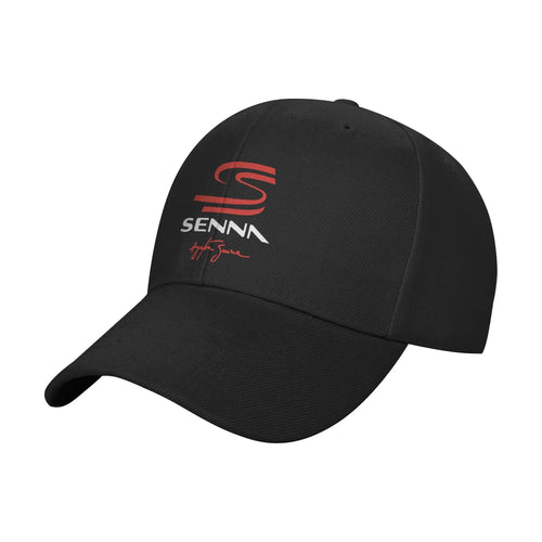 Ayrton Senna Signature Cap Men Women Racing Car Hats