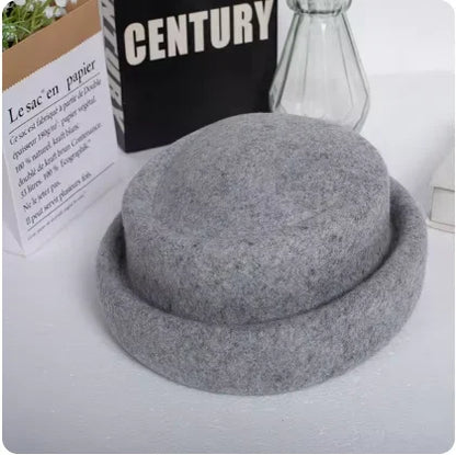 Japanese Retro White Black Brown Camel Wool Beret Women's Autumn And Winter