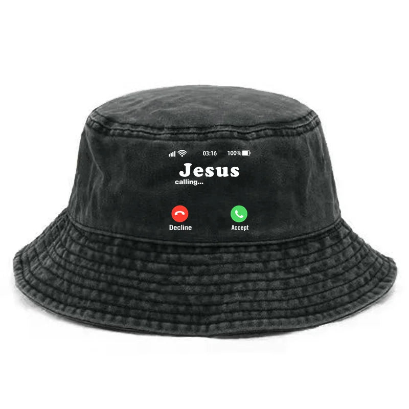 Jesus Is Calling Hat Distressed Hats Cap Washed Men