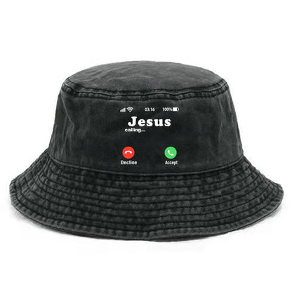 Jesus Is Calling Hat Distressed Hats Cap Washed Men