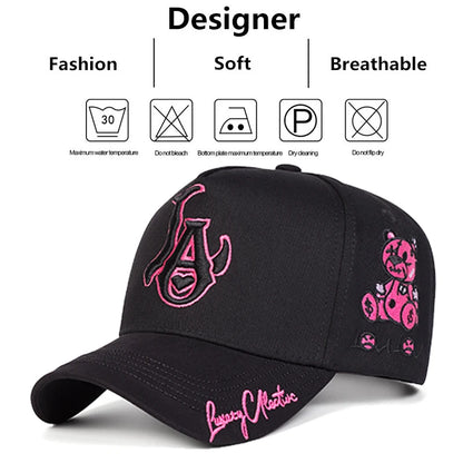 Unisex LA Love Embroidery Baseball Caps Spring Autumn Outdoor