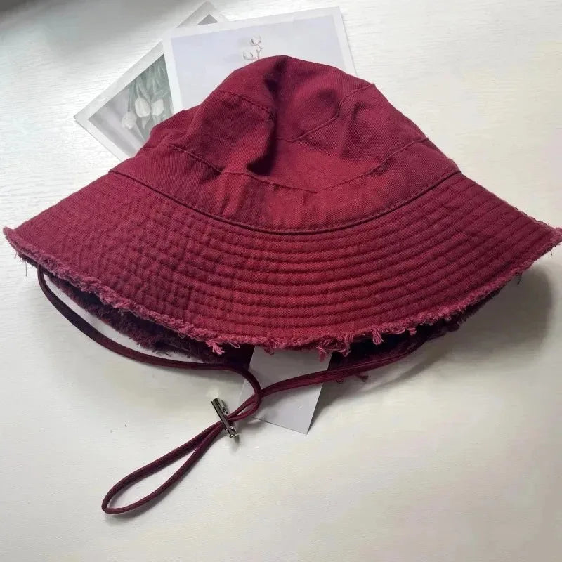 Fashion Fisherman Hats Foldable Bob Bucket Hatishing Gorras Hat Women