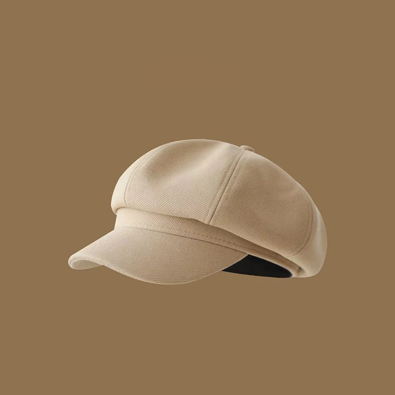 Autumn And Winter British Retro Newsboy Painter Hat