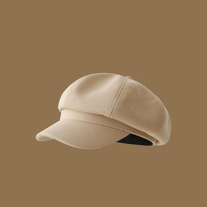 Autumn And Winter British Retro Newsboy Painter Hat