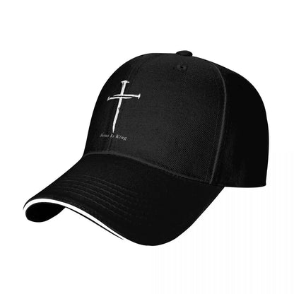 Jesus Cross Three Nails Christian Vintage 1 Cross 3 nails 4 Baseball Cap Icon Gentleman Hat Hats