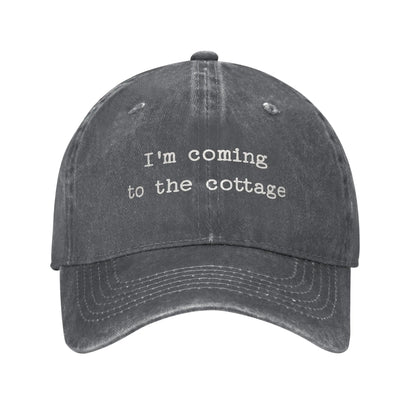 Heated Rivalry Washed Baseball Cap I'm Coming To The Cottage Summer