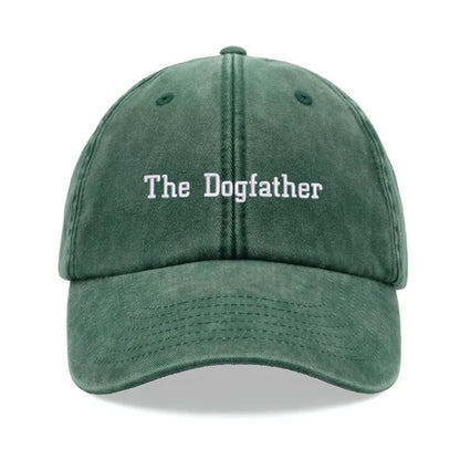 1pc Dogfather Baseball Caps Vintage Washed Unisex Dad gorras Low Profile