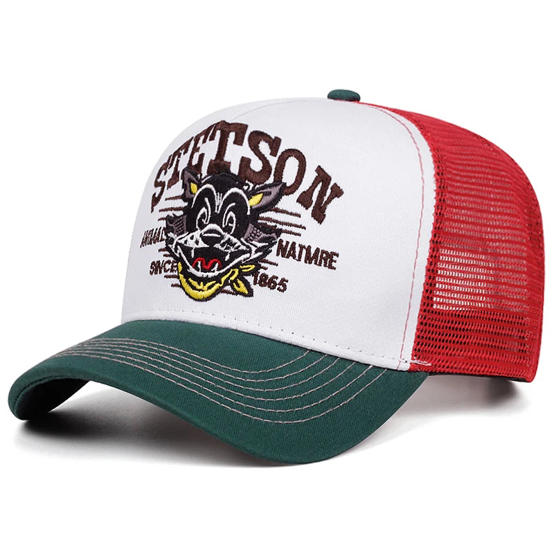 Baseball Hat Stetson Cartoon Cat Truck Hat Street Hip Hop Hat