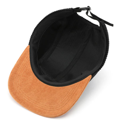 Custom Thick Autumn Versatile Retro Flat Brim Baseball Cap