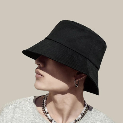 Double-Sided Bucket Hat for Women Men Summer Wide-brim Fisherman Cap