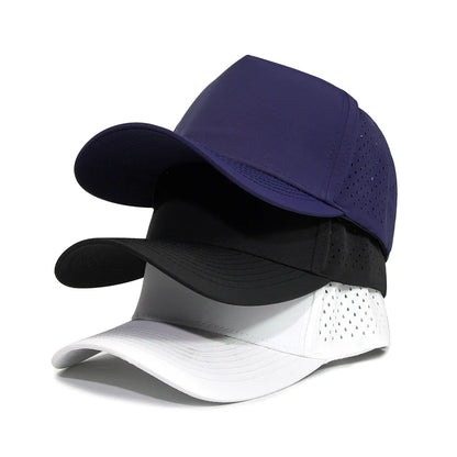 New Five-Ply Laser Perforated Quick-Drying Cap Breathable Sports Visor Cap