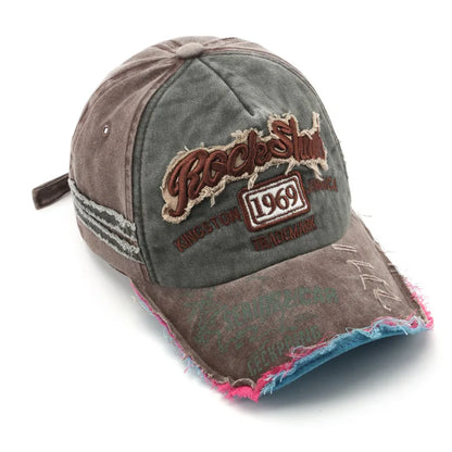 Retro Letter Embroidery Baseball Caps
