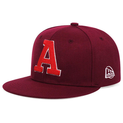 Fashion Snapback Caps A letter Hip Hop Sport Hats cotton for Men Women
